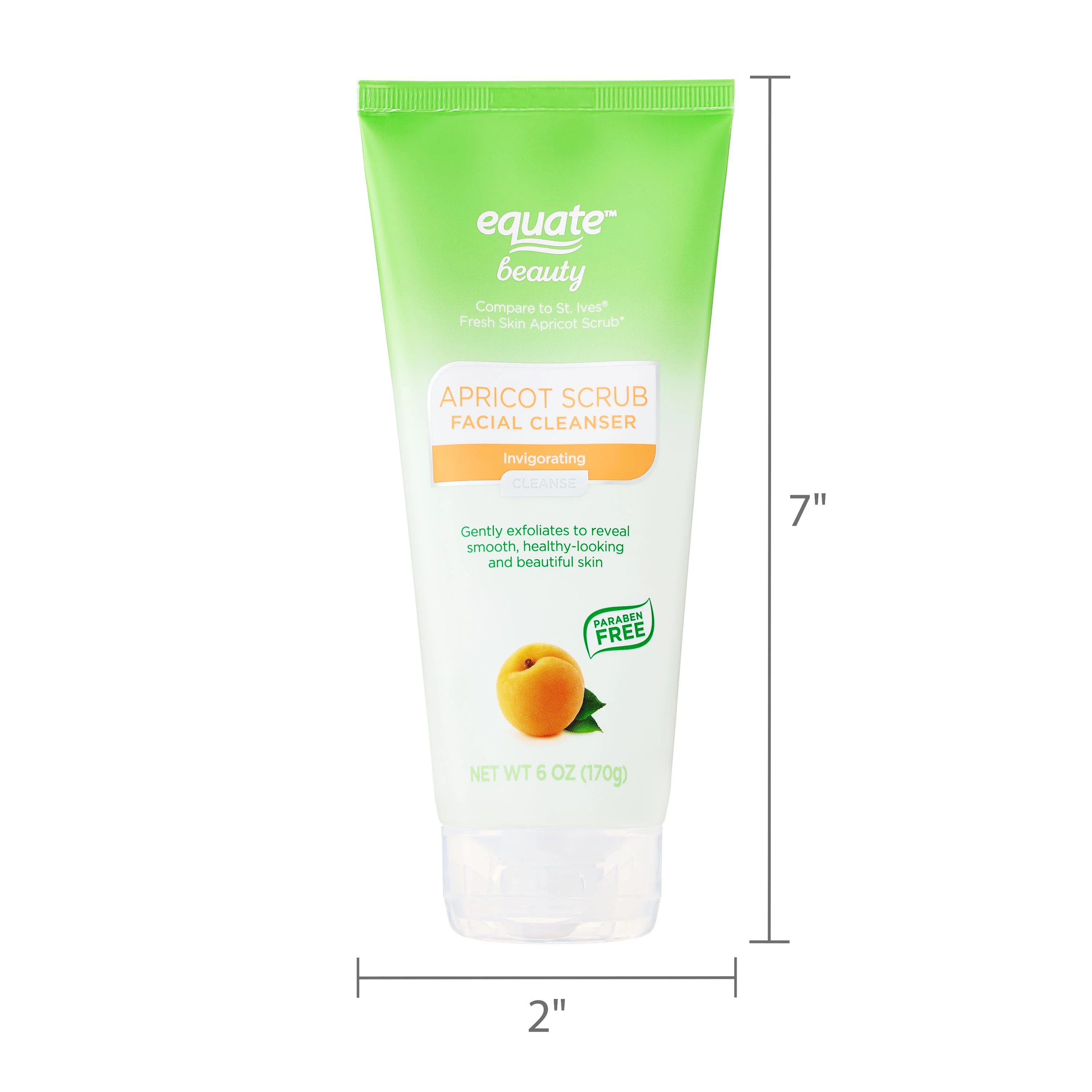 Equate Apricot Scrub Facial Cleanser, 6 oz