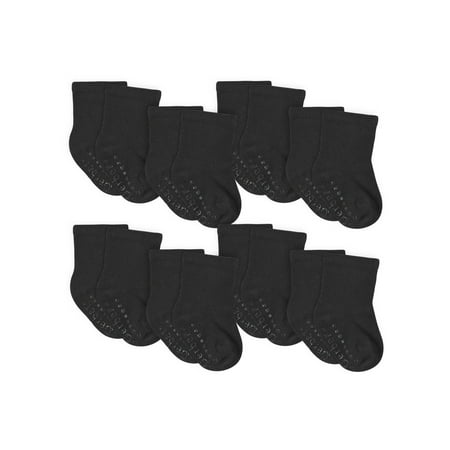 

Gerber Baby & Toddler Boy or Girl Gender Neutral Wiggle-Proof Jersey Crew Socks 8-Pack (0/6 Months - 5T)