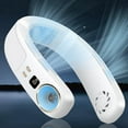 thumbnail image 2 of Neck Air Conditioner Portable Neck Fan Rechargeable Bladeless Neck Fans That Blow Cold Air Personal Cooler White, 2 of 6