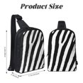 thumbnail image 4 of Sigee Zebra for Dual Pocket Sling Backpack Hiking Daypack Multipurpose Cross Body Chest Bag, 4 of 8