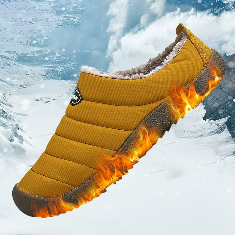 Male Waterproof Cotton Slippers Plus Velvet Warm Household Boots Snow Boots Style plus Boots Snow Boots for Mens Mens Rubber Boots Insulated Boots Shoes Men Mens Zipper Snow Boots Men s Winter