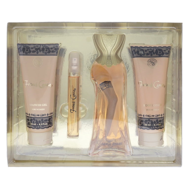 New Brand French Cancan Gift Set, 3.3oz Spray, 0.5oz Spray, Shower