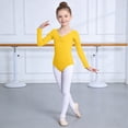 thumbnail image 2 of WERYOUNG Girl's Rompers Long Sleeve Crewneck Kids Patchwork Dancewear Jumpsuit Holiday Celebration Stylish Comfortable One-Pieces, 2 of 4