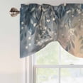 thumbnail image 5 of Tie Up Valances for Windows, Watercolor Leaves Adjustable Valance Curtains Window Treatment for Living Room/Bedroom, Farmhouse Spring Pastoral Vines Rod Pocket Kitchen Curtains & Drapes 60x18 Inch, 5 of 9