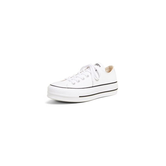 Converse Espadrilles Chuck Taylor All Star Lift Clean pour Femmes, Blanc/noir/blanc, 7