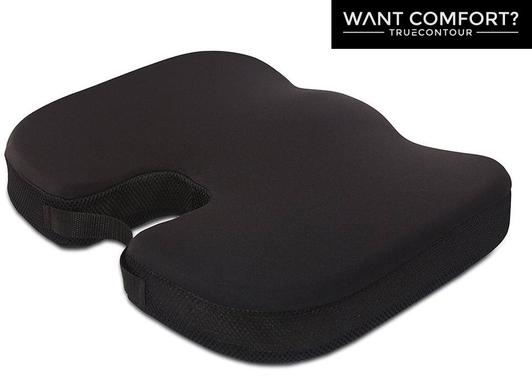Coccyx Seat Cushion with Removable and Washable Cover, Alleviates Tailbone and Sciatica Pain