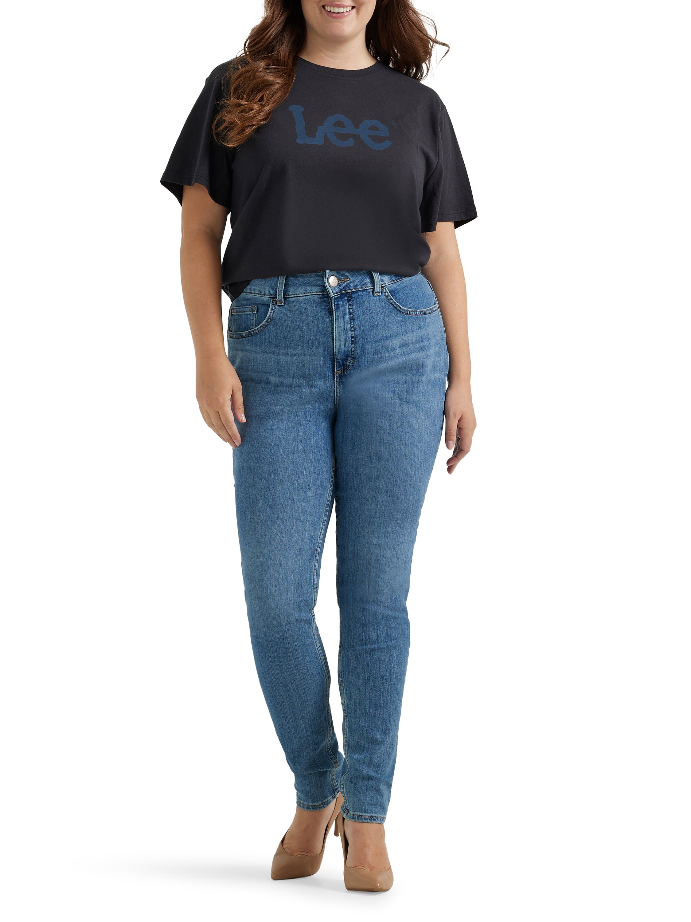Lee® Women's Plus High Rise Skinny Jean, Sizes 16-26