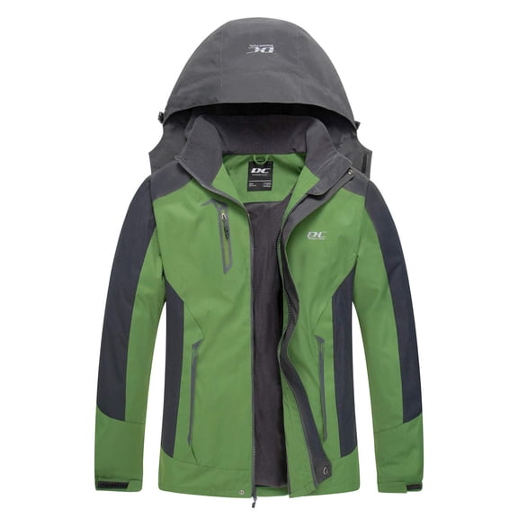 Diamond Candy Men's Hooded Waterproof Jacket Lightweight Rain Jacket Outdoor Casual Sportswear