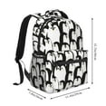 thumbnail image 2 of Haiem Cartoon Penguin Printed School Backpack,Casual Travel Lightweight Backpack,Durable Comfortable Multifunctional Backpack,Laptop Backpack, 2 of 5