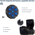 thumbnail image 2 of Kit de Máquina de Boxeo Musical y Guantes de Boxeo 14 Oz  Bluelander con Protector Bucal, Negro Mate, 2 of 5