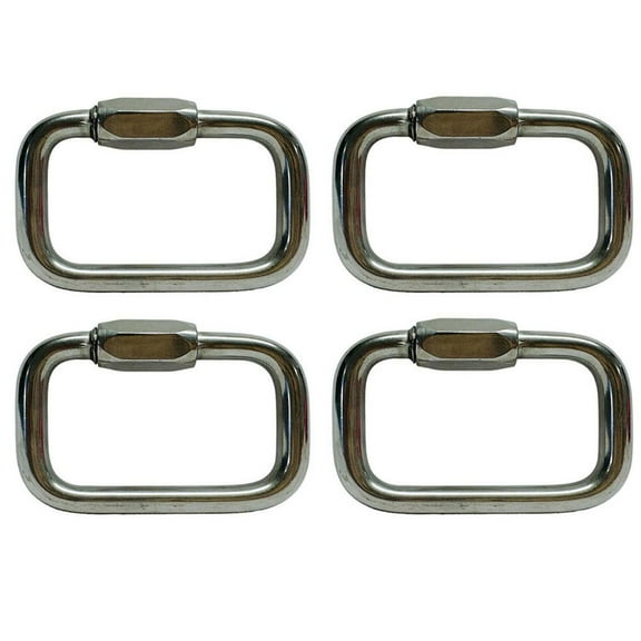 Stainless Steel T316 Square Quick Link 3/16" 720 Lbs WLL Marine Grade 4 Pcs