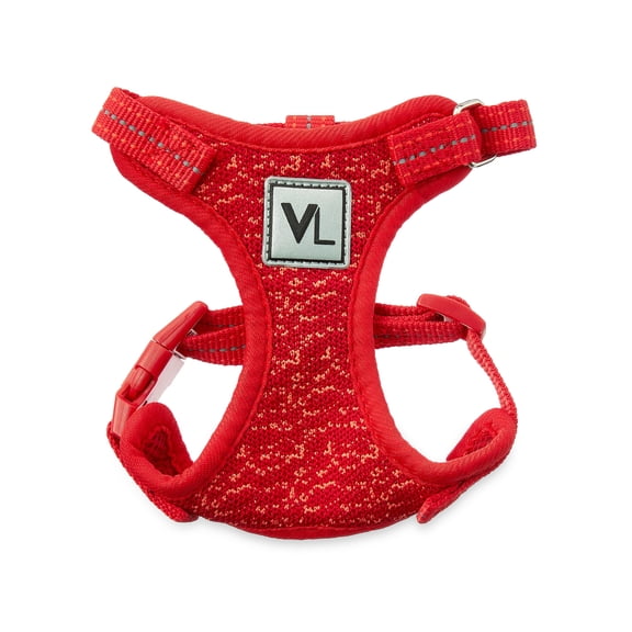 Vibrant Life Flex Knit Dog Harness, Red