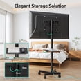 thumbnail image 5 of MOUNT PRO Mobile TV Stand, Rolling TV Cart for 23-60" TVs, Portable TV Floor Stand with Wheels,Adjustable Shelf & Tilt,Max VESA 400x400mm,up to 77 lbs, 5 of 10