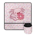 thumbnail image 2 of HELLHERO Salamander Donut Pattern Sewing Machine Pad with 4 Pockets to Store Bobbins Foldable Polyester Fabric Easy to Use for Friend Family Present, 2 of 5
