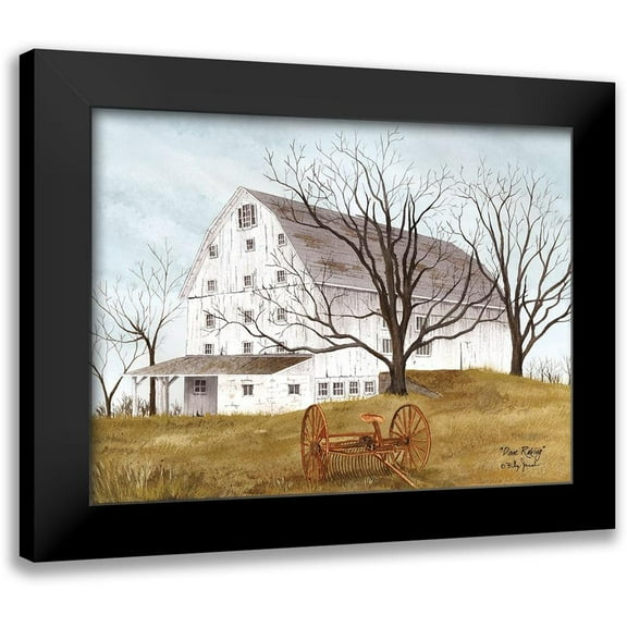 Jacobs, Billy 14x12 Black Modern Framed Museum Art Print Titled - Done Raking