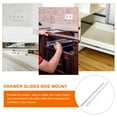thumbnail image 4 of 2pcs Drawer Slides Plastic Cabinet Drawer Slides Smooth Drawer Rails Kitchen Dresser Slides, 4 of 9