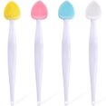 thumbnail image 1 of Mxxipp 4 cepillos exfoliantes de labios de silicona con forma de corazón, cepillos exfoliantes de labios, herramienta de limpieza de labios de doble cara, exfoliante, herramienta para eliminar la piel, 1 of 5