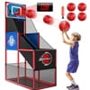 JoyStone Kids Arcade Basketball Game With Electronic Scoreboard and LED Lights, Indoor/Outdoor… — $39.98 (50% off)