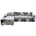 thumbnail image 4 of Sofa Cover L Shape Sofa Covers Sectional Sofa Cover Stretch Sofa Slipcovers with Throw Pillowcases for L-Shape Couch, 4 of 5