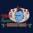 thumbnail image 2 of Boy's Guardians of the Galaxy Holiday Special Yondu Ruined Christmas Animated Graphic Tee Navy Blue X Large, 2 of 4