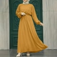 thumbnail image 2 of Women's Long Sleeve Dress Vintage Pullover Abaya Prayer Clothes, 2 of 3