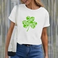 thumbnail image 4 of Baqcunre T Shirts for Women,Sweatshirt Womens Cute Trendy Shirt Casual Short Sleeve Pullover Tops,St. Patrick's Day Shirts for Women Womens Tops,Graphic Tees for Women White S-3XL, 4 of 6