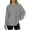Grey, variant on Fashionable Oversized Long Sleeve T Shirt Casual Basic Round Neck Fall Top For Everyday Wear
