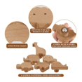 thumbnail image 3 of Wooden Animal Cabinet Knobs Decorative Dresser Knobs with Screws Dresser Pulls Wood Marine Woodland Animals Knobs 6Pcs, 3 of 5