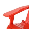 thumbnail image 4 of Cartagena Outdoor Rustic Acacia Wood Folding Adirondack Chair, Set of 2, Red, 4 of 8