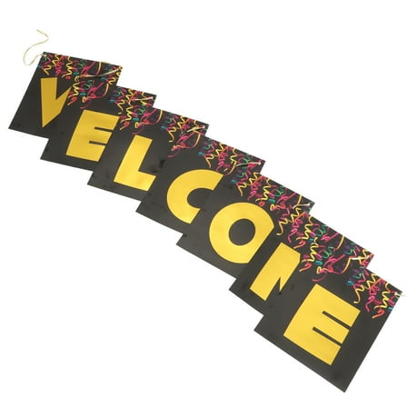 School Decorations Fall Banner Baby Colorful Flag Bulletin Board Office Black