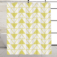 thumbnail image 1 of MONOJOY Yellow Shower Curtain Geometric Triangle Modern Theme Fabric Bathroom Decor Sets with Hooks Washable 72 x 72 inches, 1 of 6
