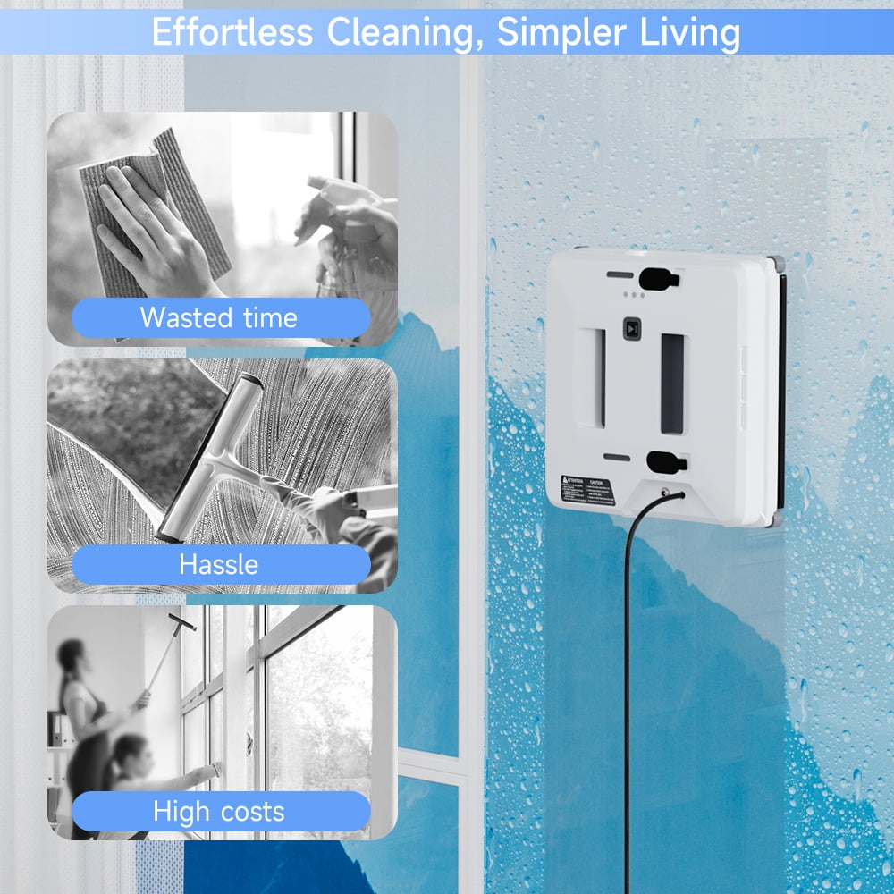 Window Cleaning Robot with Smart Path Planning & Mini Vacuum Function