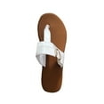 thumbnail image 3 of Abcnature Women Sandals Clearance 2023! Women's Flip-Flops Extremely Comfy Slides Sandals Fashion Solid Color Sandals Flip Flops Flat Heel Slippers Casual Shoes Summer Athletic Outdoor Beach Sandals, 3 of 5