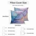 thumbnail image 3 of Waterproof Throw Pillow Covers Set of 2, 26x26 Inch Marble Purple Gold Decorative Pillowcases Outdoor Pillow Slip Cushion Covers Set for Couch Tent Modern Blue Pink Geometric, 3 of 7