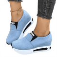 thumbnail image 3 of Willtoo Breathable Slip On Walking Shoes Soft Sole Lightweight Casual Sneakers with Arch Support Non Slip Comfort Insoles Sky Blue, 3 of 5