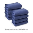 thumbnail image 2 of 8 Moving & Packing Blankets - Deluxe Pro - 80" x 72" (40 lb/dz weight) - Professional Quilted Shipping Furniture Pads for Dorm, Home, Indoor, Royal Blue, 2 of 5