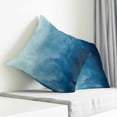 thumbnail image 3 of Blue Ombre Pillow Covers 20x20 Inch Decorative Throw Pillow Cover, Coastal Beach Modern Abstract Art Sofa Pillowcases Accent Cushion Case Home Decor Bedroom Living Room, 3 of 6
