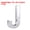Letter J, variant on Unique Bargains 2.76 Inch ABS Self Adhesive House Letter G Plating Silver Tone 2 Pack