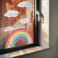 thumbnail image 2 of Pegatinas de Nubes Arcoíris para Ventanas, Atrapasoles con Prismas de Acuarela, Vinilos Anticolisión para Ventanas de Vidrio., 2 of 5