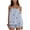 Light Blue, variant on Women Polka Dot Two Piece Set Summer Lounge Set Smocked Strapless Top Shorts Matching Set Travel Vacation Outfits