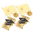 thumbnail image 2 of Pin de solapa para gorro de graduación, insignia esmaltada de recuerdo, regalos de graduación para estudiantes y profesores de secundaria, clase de 2025, 4 Uds., 2 of 4