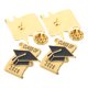 thumbnail image 2 of Pin de solapa para gorro de graduación, insignia esmaltada de recuerdo, regalos de graduación para estudiantes y profesores de secundaria, clase de 2025, 4 Uds., 2 of 4