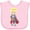 AD-Pink, variant on Inktastic Prince, King, Knight, Sword, Crown, Blond Hair Boys Baby Bib