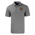 thumbnail image 2 of Men's-Cutter & Buck  Black Real Salt Lake Forge Eco Double Stripe Stretch Recycled Tri-Blend Polo, 2 of 3