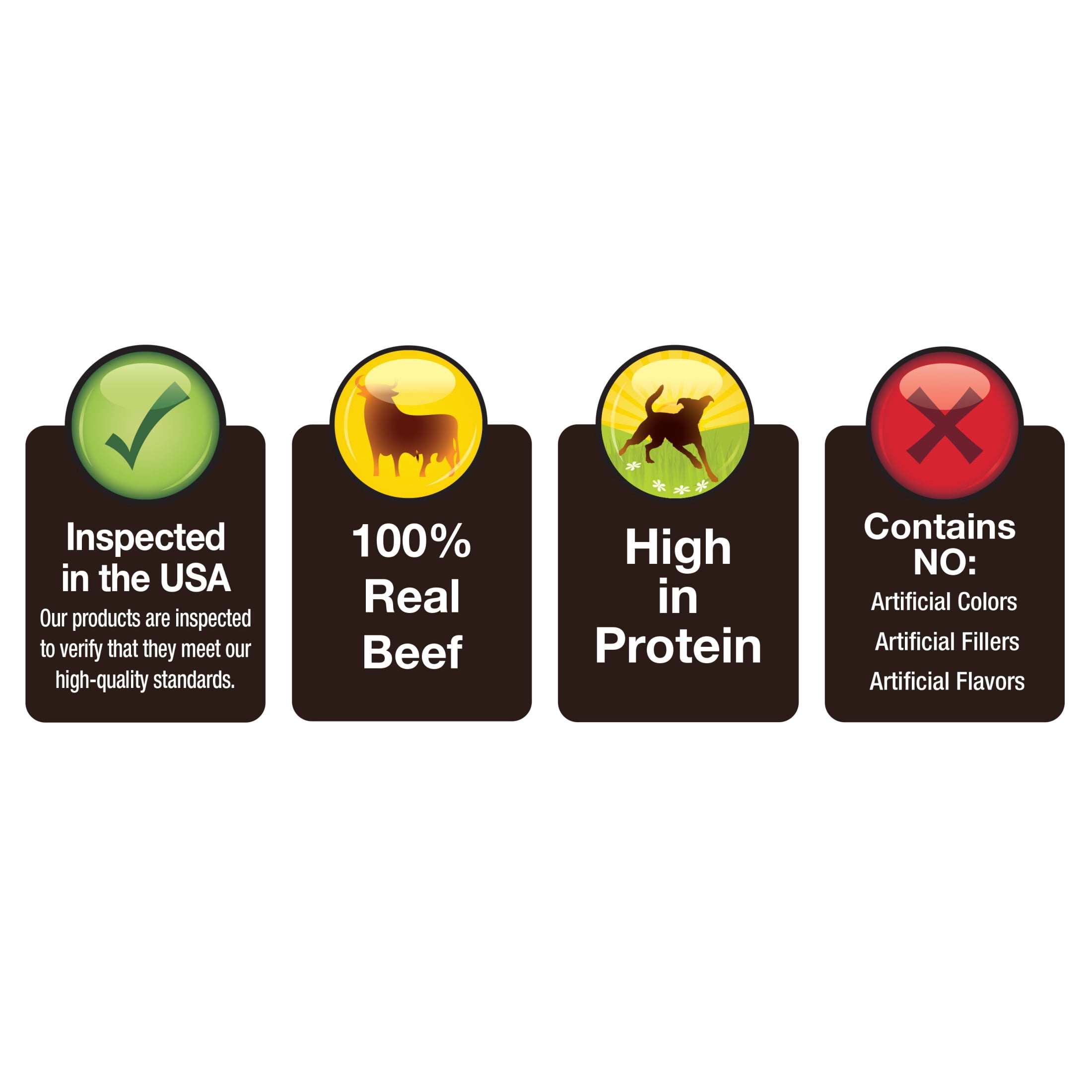 Cadet 100% Beef Stick Dog Treats, Natural Dog Bones for Small & Large Dogs, 12 Ounce