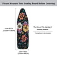 thumbnail image 6 of HELLHERO Easy Adjustment and Installation Elastic Border Iron Padding Covers for Tailor Shop Dark Vintage Floral Cluster Style, 6 of 6