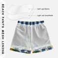 thumbnail image 3 of FORMRS Boys Swim Trunks Quick Dry Mesh Liner Boardshorts Sizes XS-XL, Cartoon Beige Lemon, 3 of 7