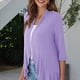 thumbnail image 1 of Cárdigan Con Volantes Drapeados,Cárdigan Tops Color Puro Cárdigan Suelto Para Mujer Cárdigan Ligero Informal Diseño Elevado, 1 of 6