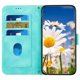 thumbnail image 3 of KAIYANG Funda de cuero con ranuras para tarjetas para iPhone 15 Pro, funda con soporte para teléfono celular con estampado de flores, estilo B, iPhone 15 Pro, color verde, 3 of 5