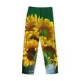 thumbnail image 5 of Goofa Sunflowers in Bucket Printed Soft Pajama Pants for Men, Wide Leg Comfy Casual Lounge Yoga Pants-Large, 5 of 9